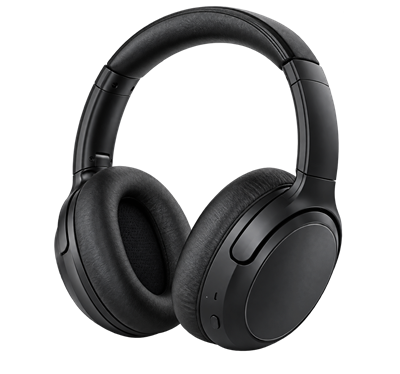 Black wireless headphones