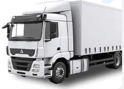 White DAF XF 105 delivery truck